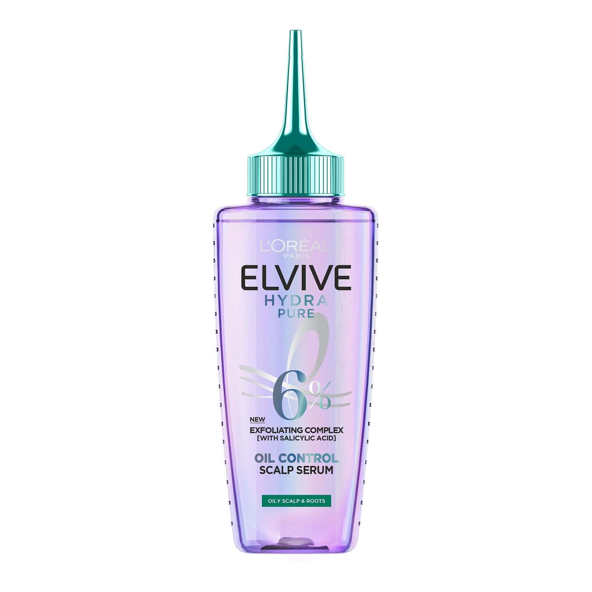 Elvive Hydra Pure Exfoliating Pre-Shampoo Scalp Serum with Salicylic Acid for Oily Scalp and Roots