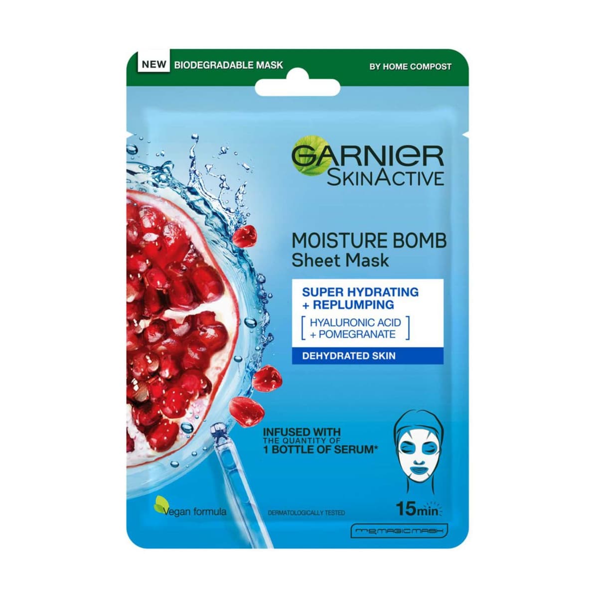 Moisture Bomb Pomegranate Hydrating Face Sheet Mask Dehydrated Skin