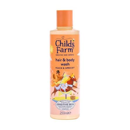 Hair & Body Wash, Peach & Apricot Gentle Tear-Free Formula for Kids, Babies & Sensitive Skin