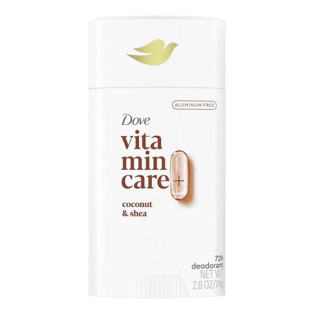 VitaminCare+ Aluminum Free Deodorant Stick with Niacinamide - Coconut & Shea