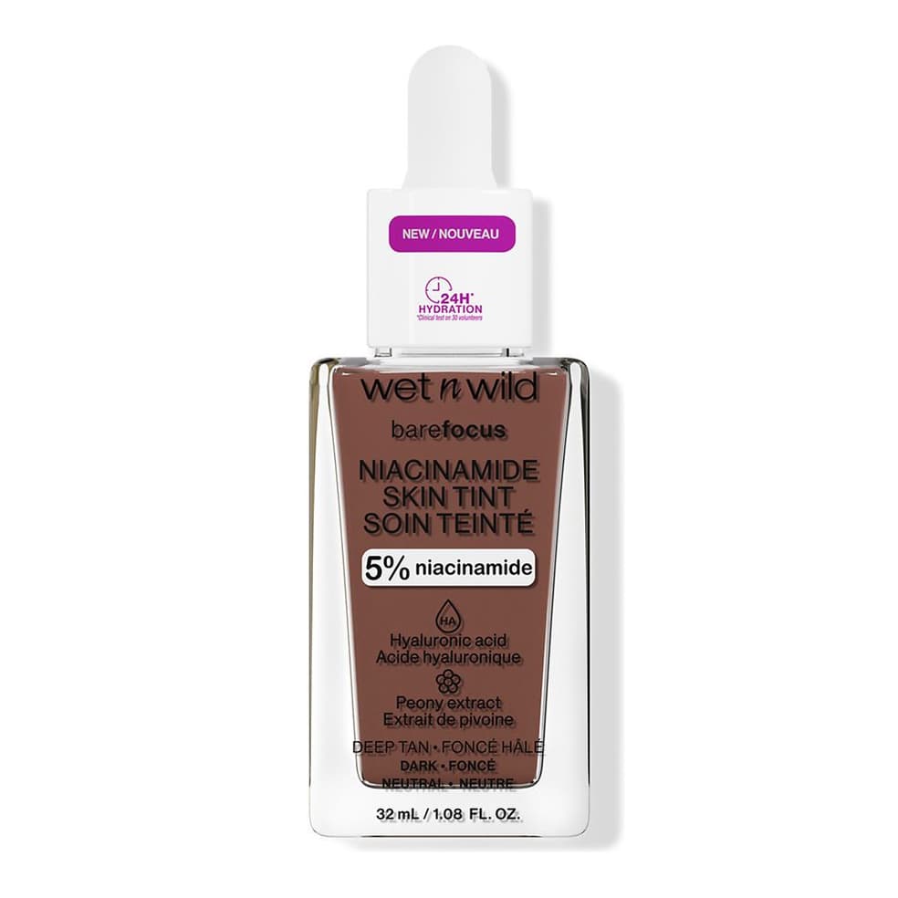 Bare Focus Niacinamide Skin Tint, Deep Tan