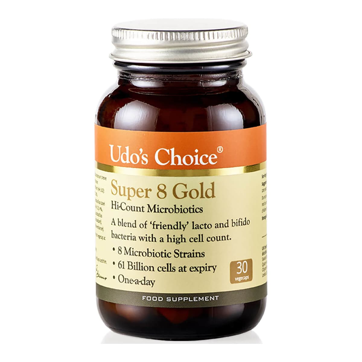Super 8 GOLD Microbiotics - 30 Vegecaps