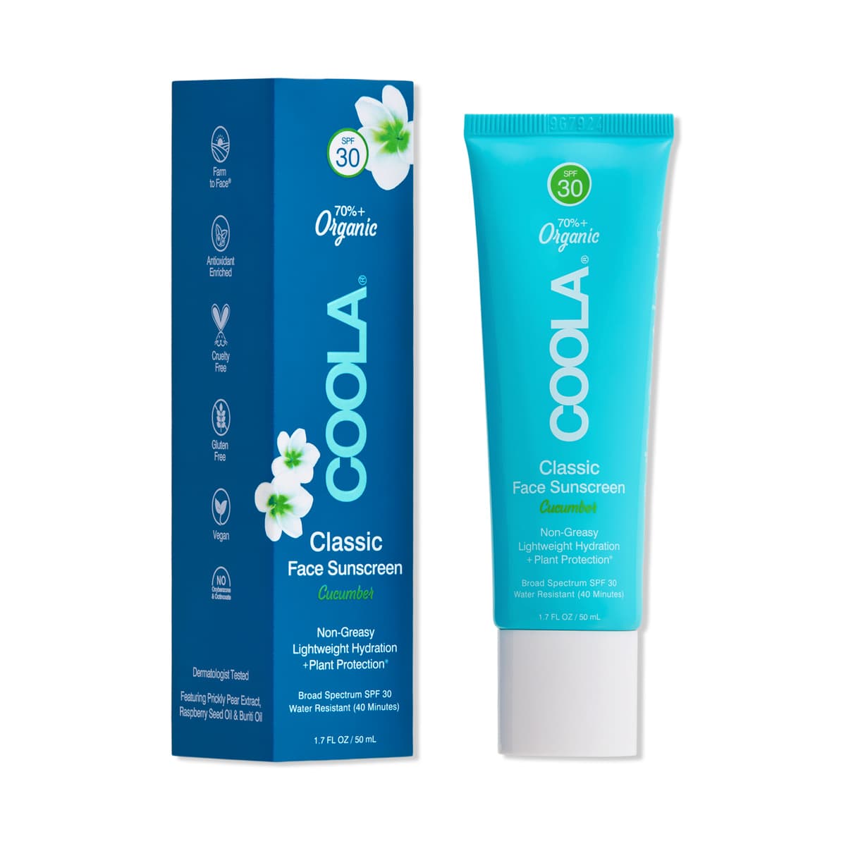 Classic Face Organic Sunscreen Lotion SPF 30 - Cucumber