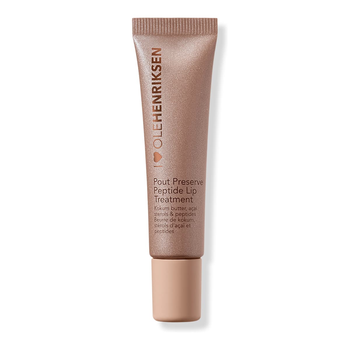 Pout Preserve Hydrating Peptide Lip Treatment, Crème Brûlée Glimmer