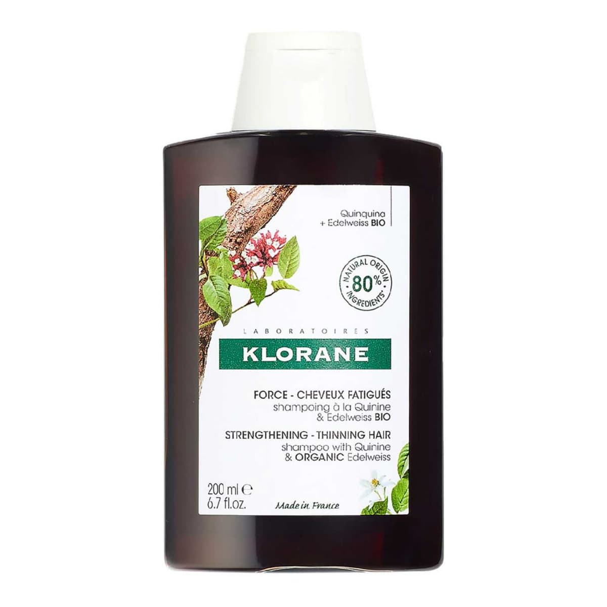 Strengthening Shampoo with Quinine and Organic Edelweiss for Thinning Hair