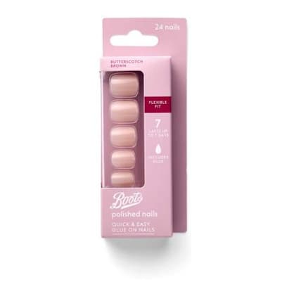 False Nail Butterscotch Brown x24