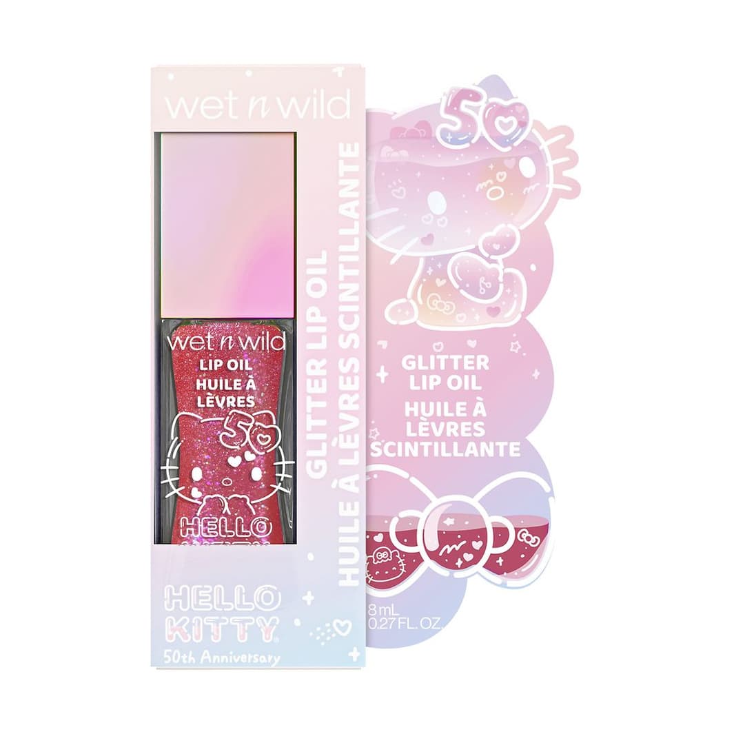 Hello Kitty Glitter Lip Oil, Purrfect
