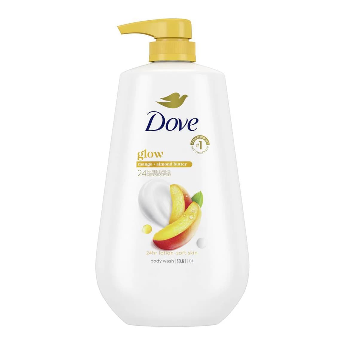 Glow Body Wash Pump - Mango & Almond Butter 24hr Lotion-Soft Skin