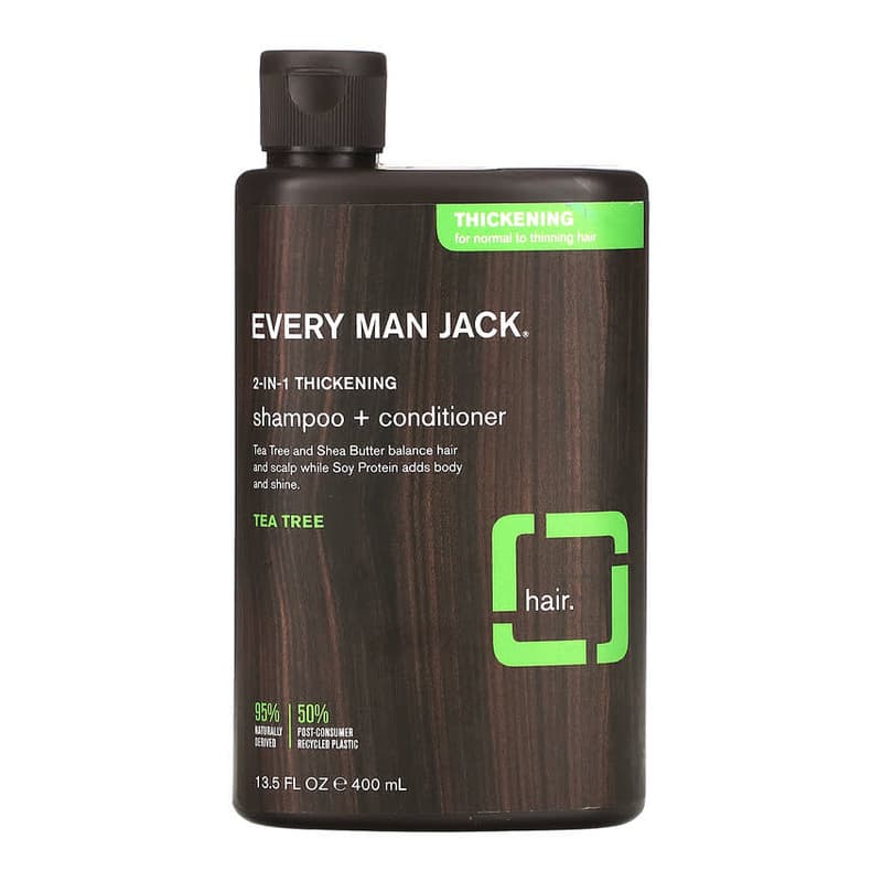 2-In-1 Thickening Shampoo & Conditioner, For Normal to Thinning Hair, Tea Tree