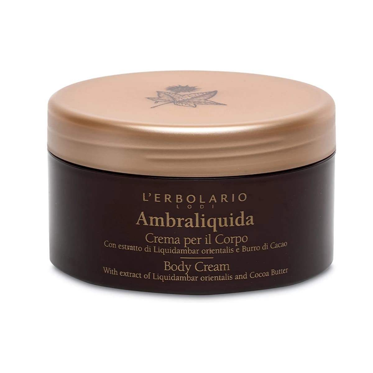 L'Erbolario Ambraliquida Body Cream - Body Cream for Dry Skin