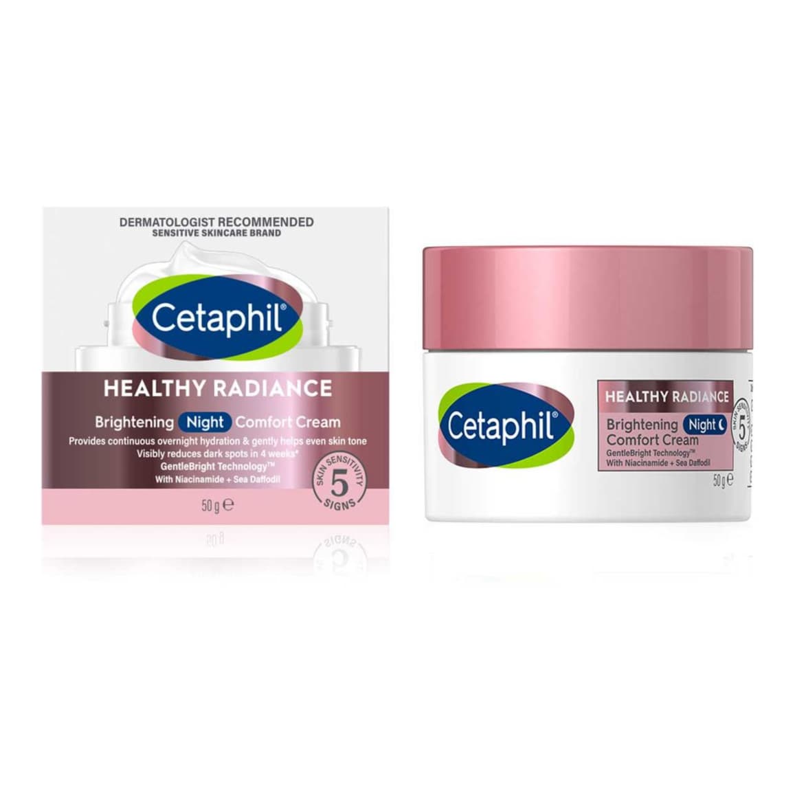 Healthy Radiance Brightening Night Comfort Cream with Niacinamide