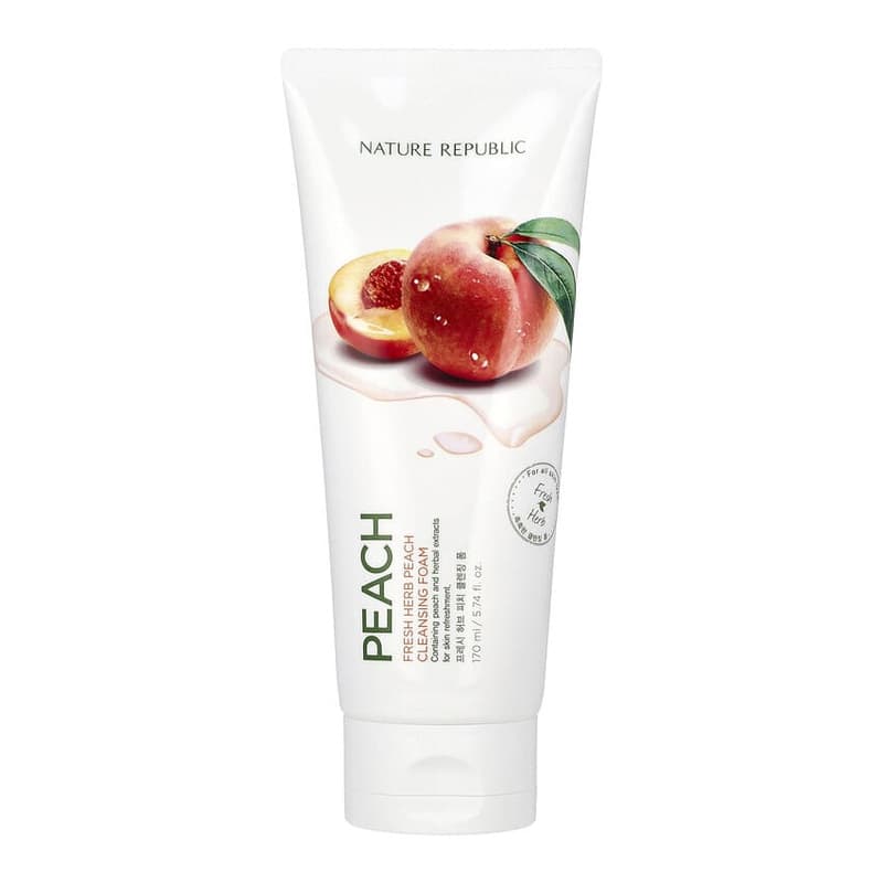 Fresh Herb Cleansing Foam, Peach