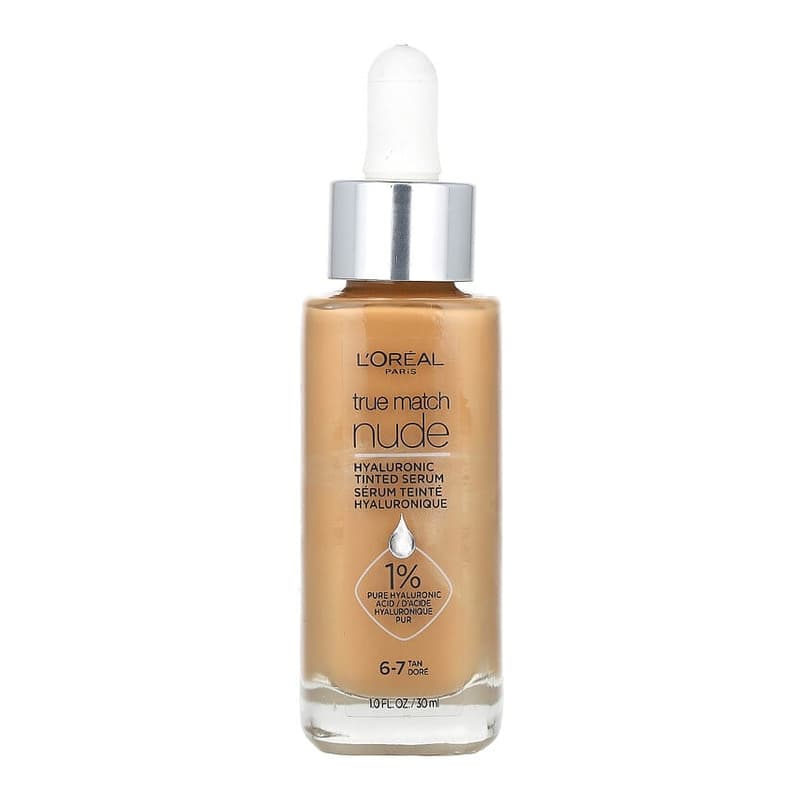 True Match, Nude, Hyaluronic Tinted Serum, #6-7 Tan