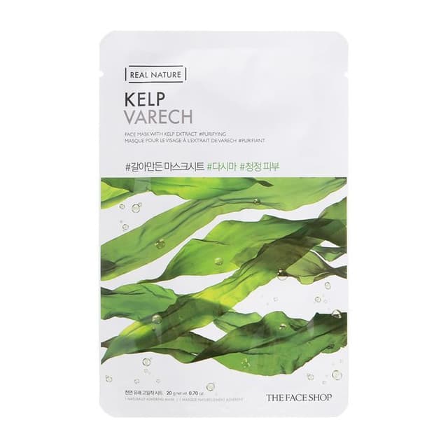 Real Nature Face Mask 1pc, Kelp