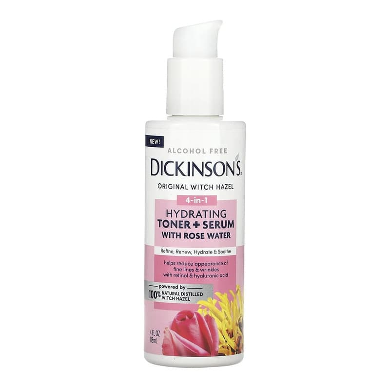 Original Witch Hazel, 4-in-1 Hydrating Toner + Serum with Rose Water