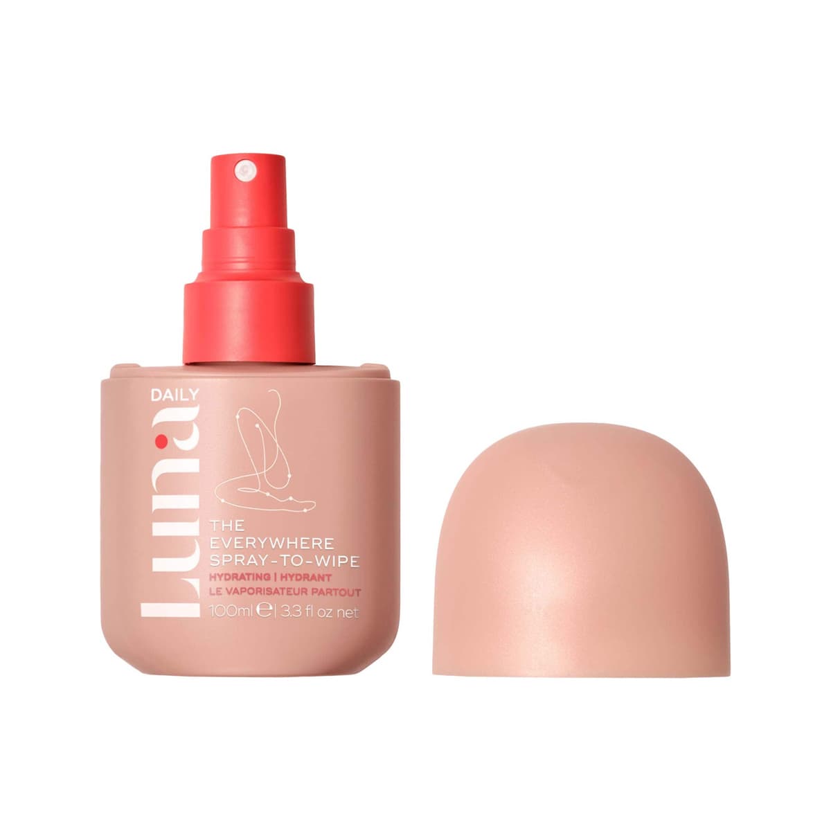 The Everywhere Spray-To-Wipe - Hydrating with Prebiotics, Vitamins and Omegas for Dry Skin