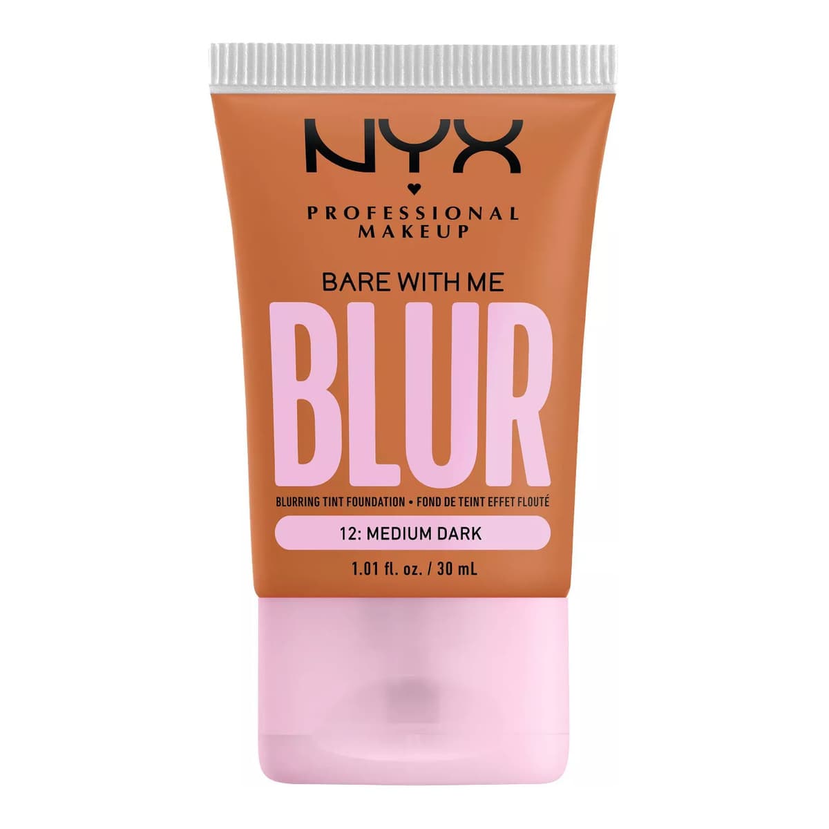 Bare With Me Blur Tint Soft Matte Foundation, #12 Medium Dark