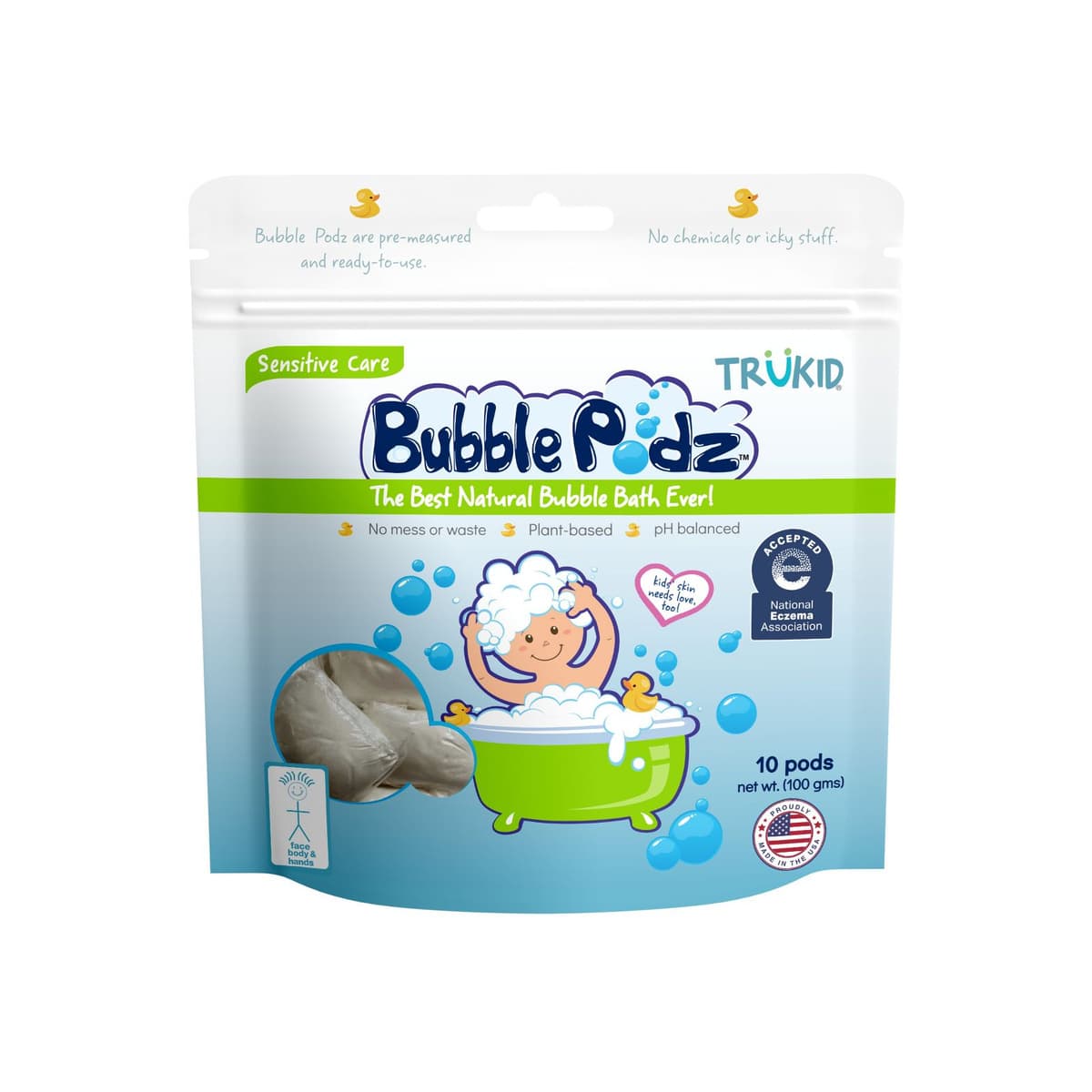 Bubble Podz Bubble Bath Unscented (10 Count)