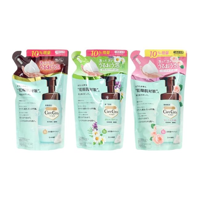Care Cera High Moisturizing Foam Body Wash, Fruity Rose