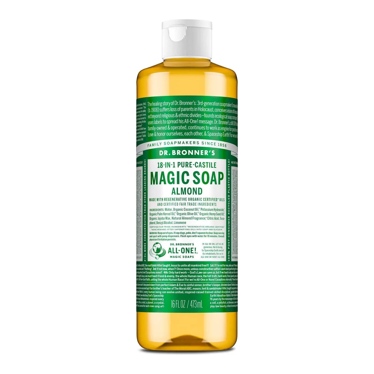 Magic Pure Castile Liquid Soap Bodywash - Almond
