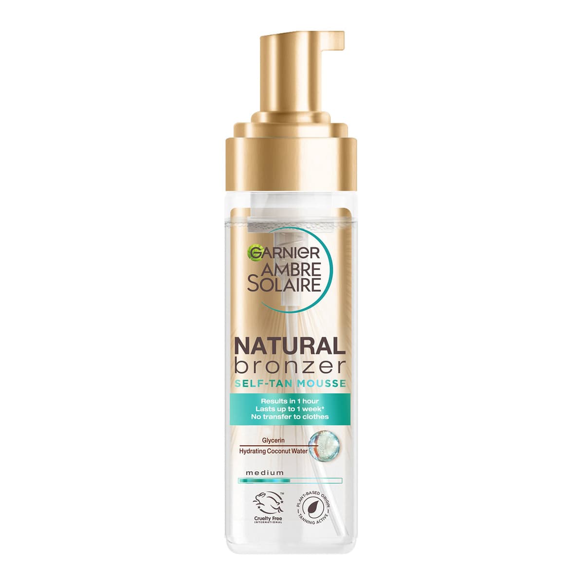 Ambre Solaire Vegan Natural Bronzer Intense Clear Self Tan Mousse