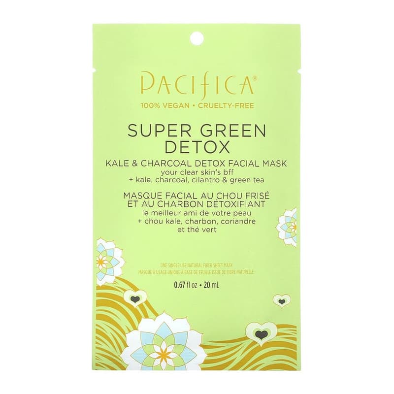 Super Green Detox, Beauty Facial Mask, Kale & Charcoal