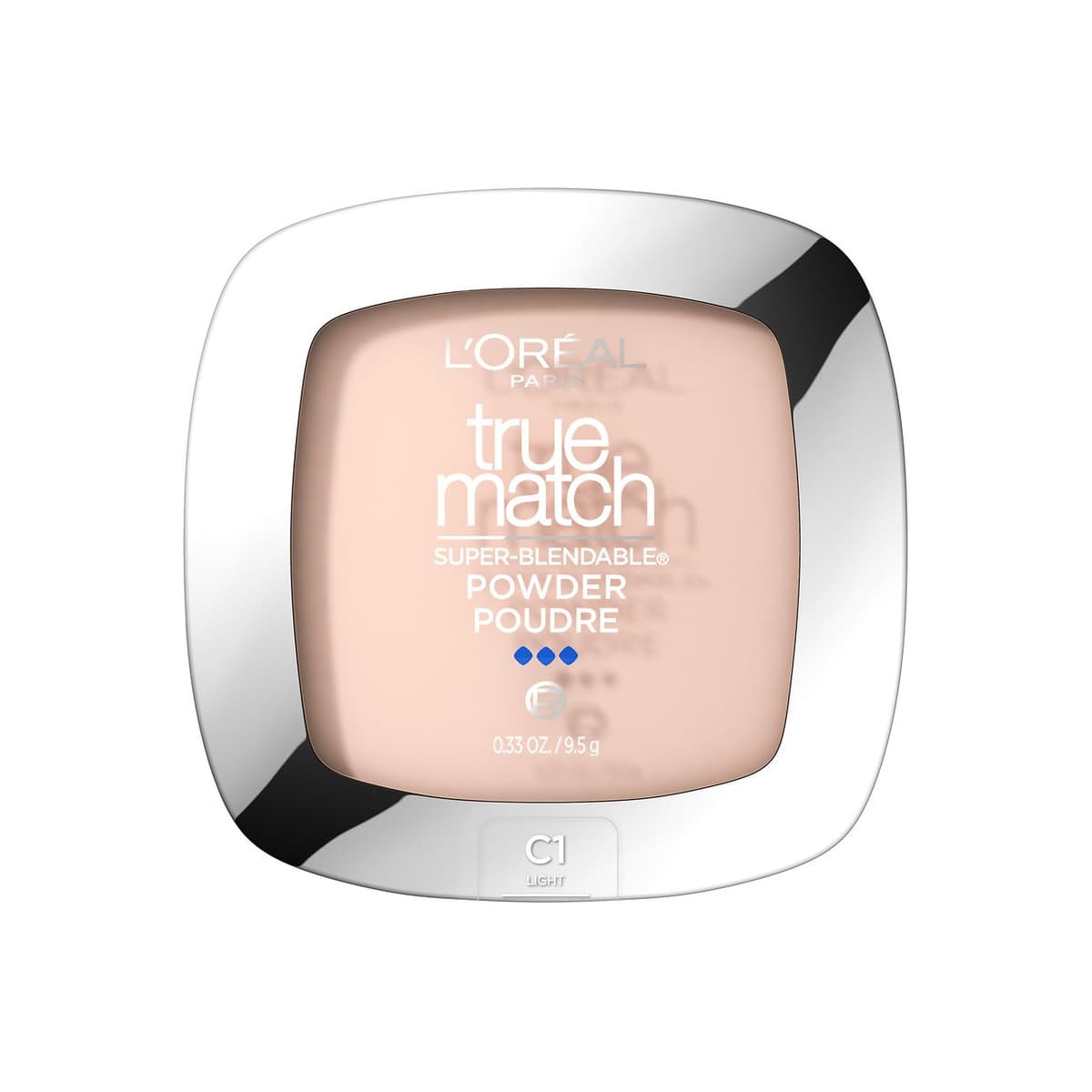 Super Blendable Oil Free Makeup Powder, Natural Finish Oil Free, C1 Light