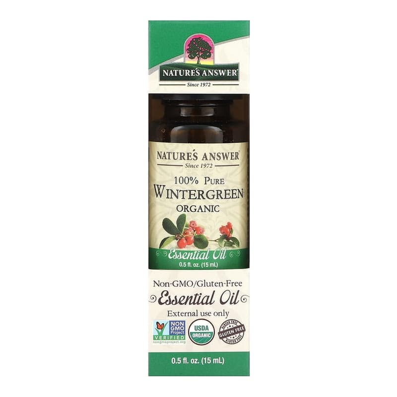 100% Pure Organic Essential Oil, Wintergreen