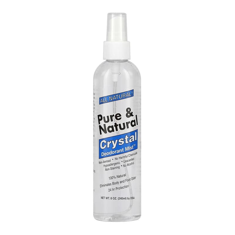 Pure & Natural, Crystal Deodorant Mist, Unscented
