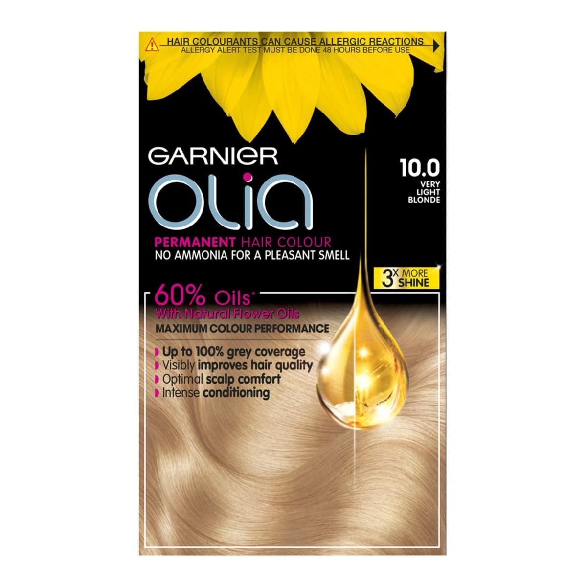Olia 10.0 Very Light Blonde Permanent Hair Dye