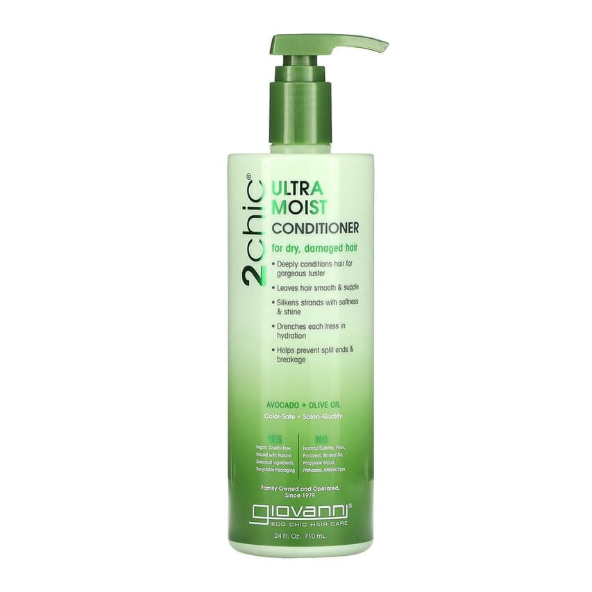 2chic, Ultra Moist Conditioner, For Dry, Damaged Hair, Avocado + Olive Oil