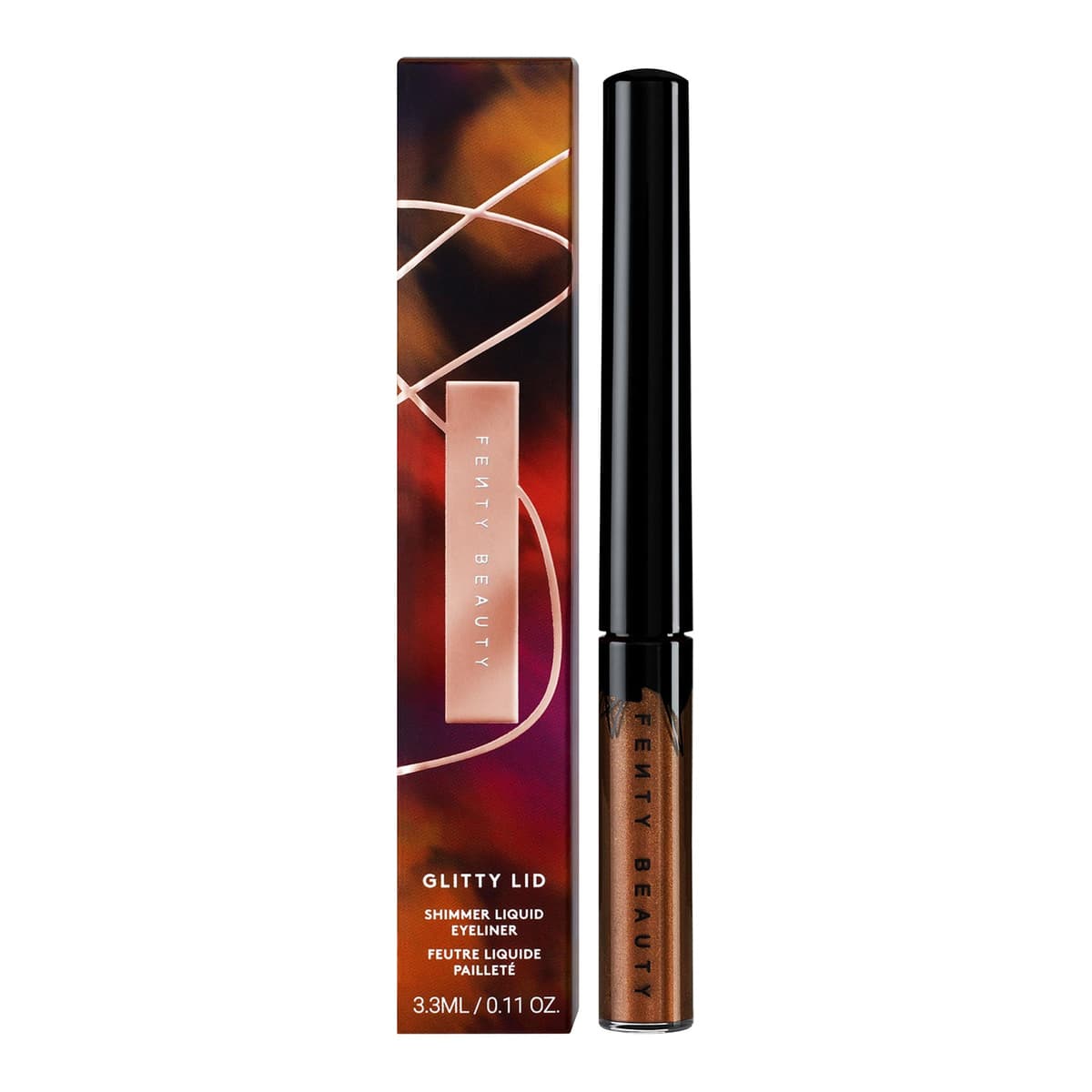 Glitty Lid Shimmer Liquid Eyeliner, Ritzy Rose