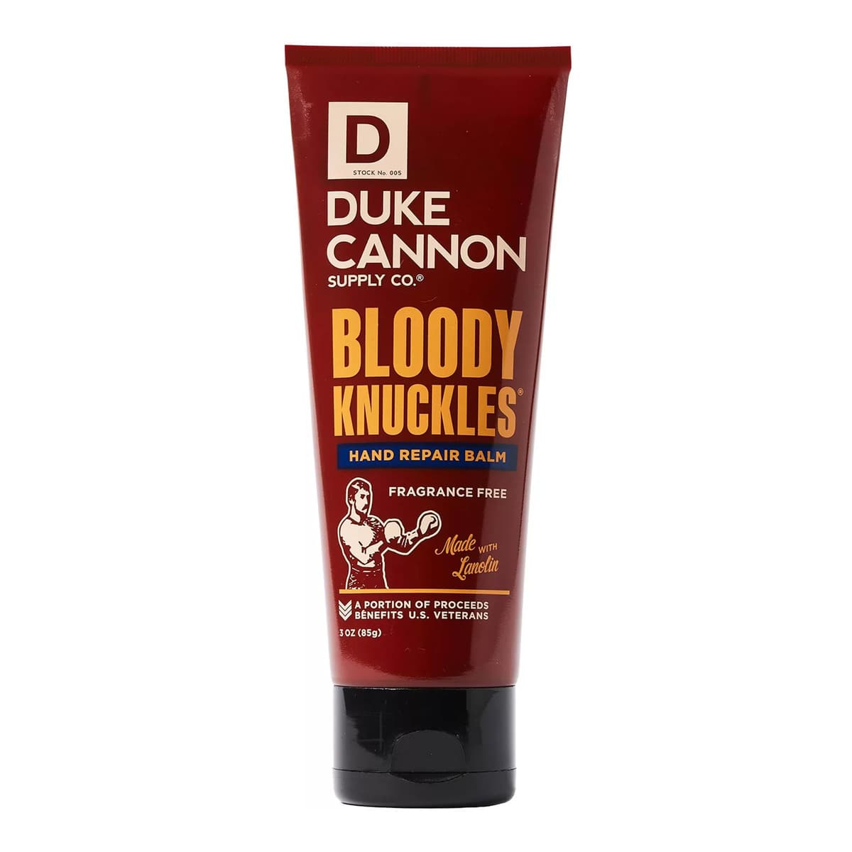 Duke Cannon Bloody Knuckles Hand Repair Balm - Fragrance Free Hand Lotion for Men - Trial Size