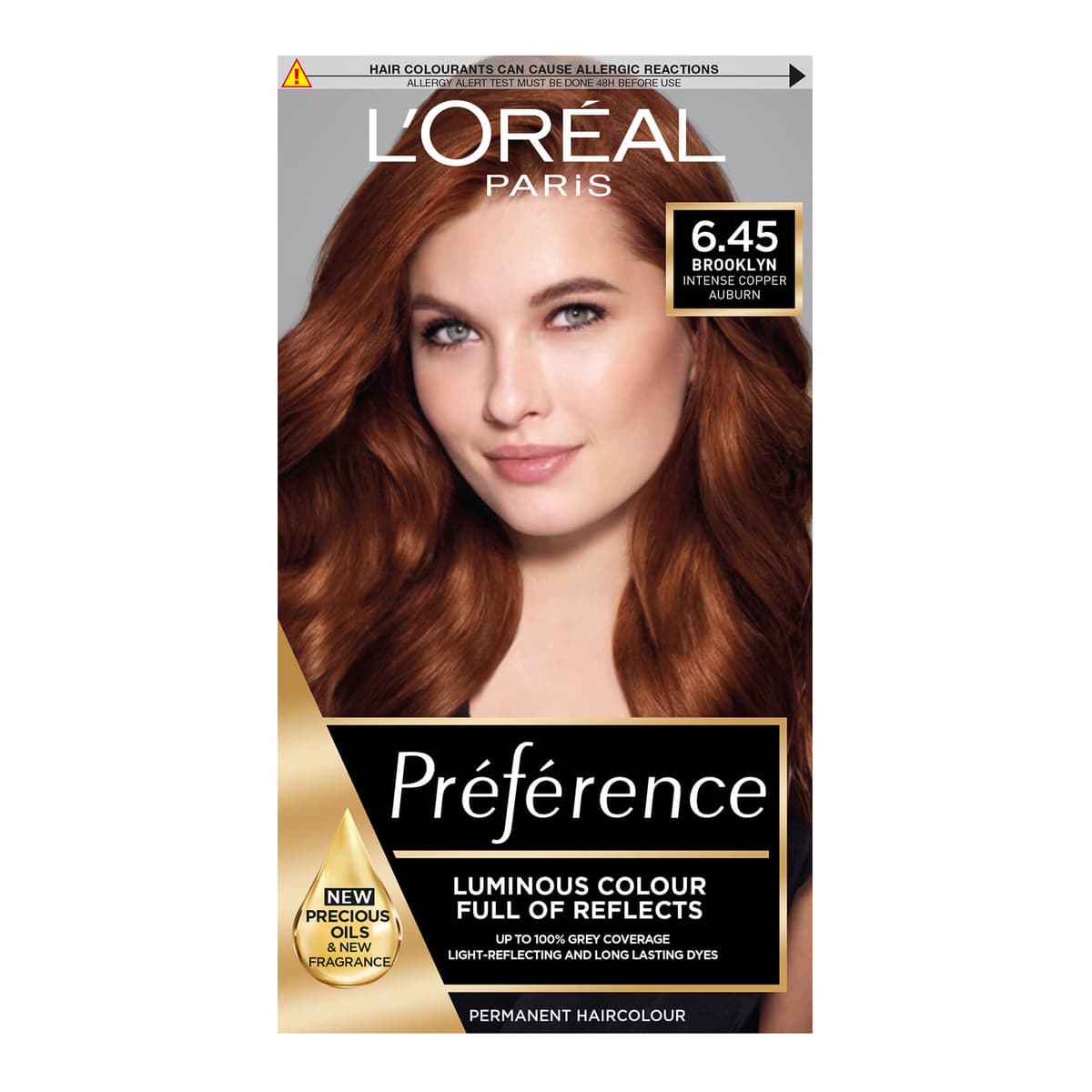 Préférence Infinia Hair Dye - 6.45 Brooklyn Intense Copper Auburn