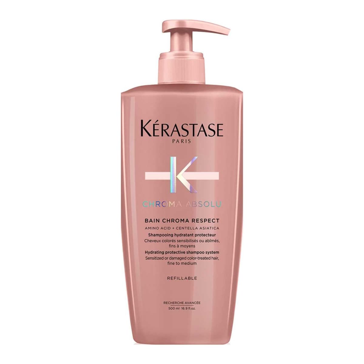 Kérastase Chroma Absolu Shampoo Colour Protecting Refillable Bottle for Fine to Medium Hair with Amino Acid & Lactic Acid
