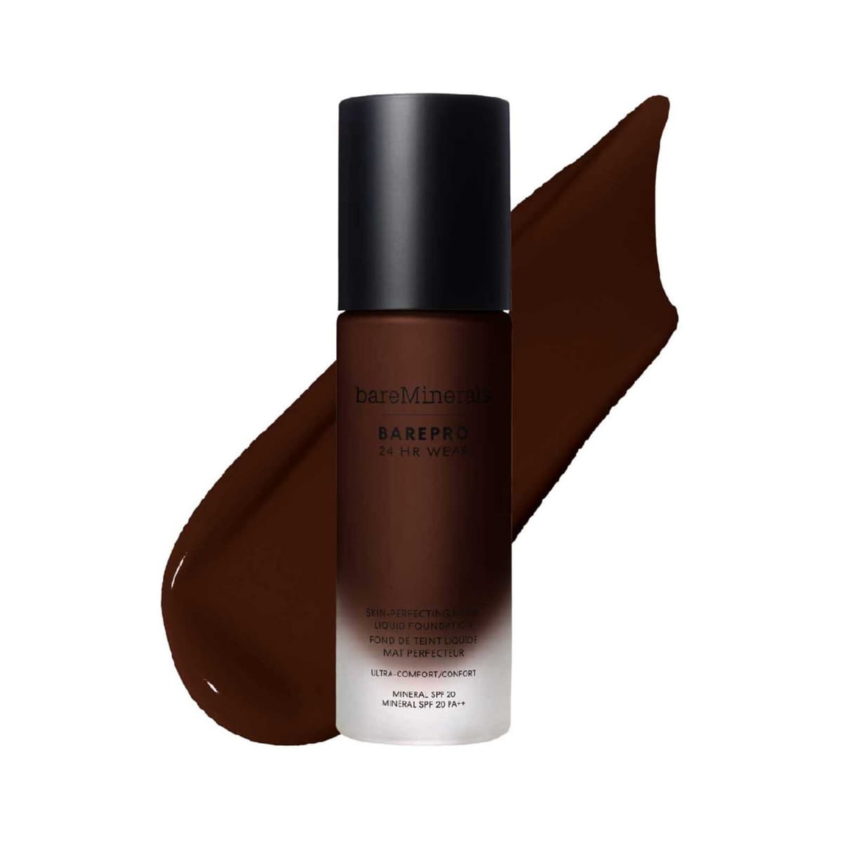 Barepro 24hr Matte Comfort Liquid Foundation Mineral SPF20, deep 65 neutral