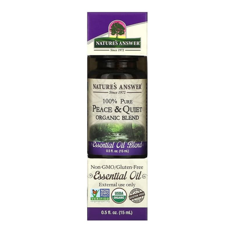 100% Pure Organic Essential Oil Blend, Peace & Quiet