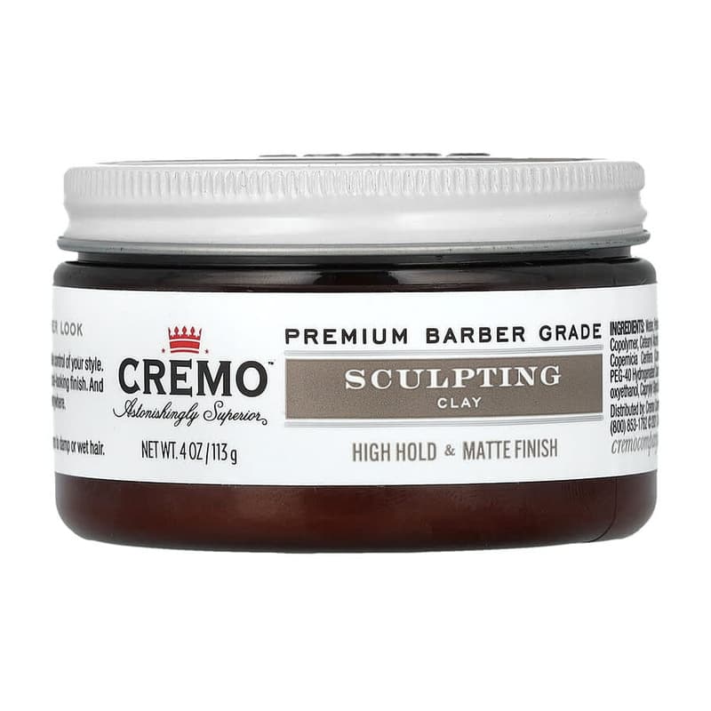 Premium Barber Grade Sculpting Clay, High Hold & Matte Finish