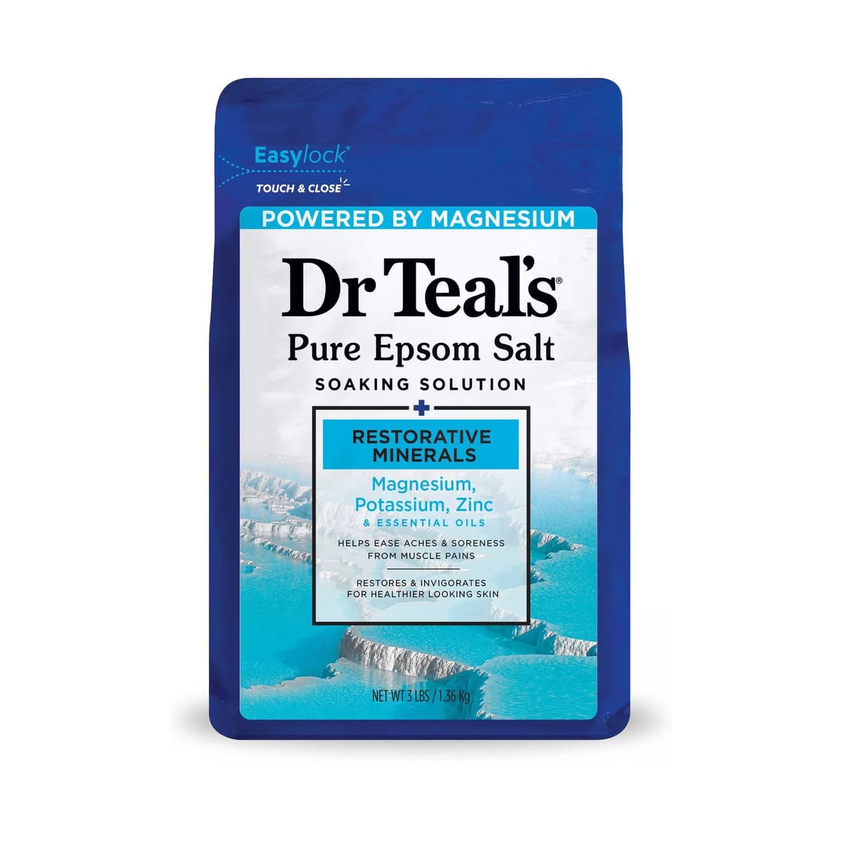 Epsom Salt Magnesium Soak Restorative Minerals with Potassium & Zinc