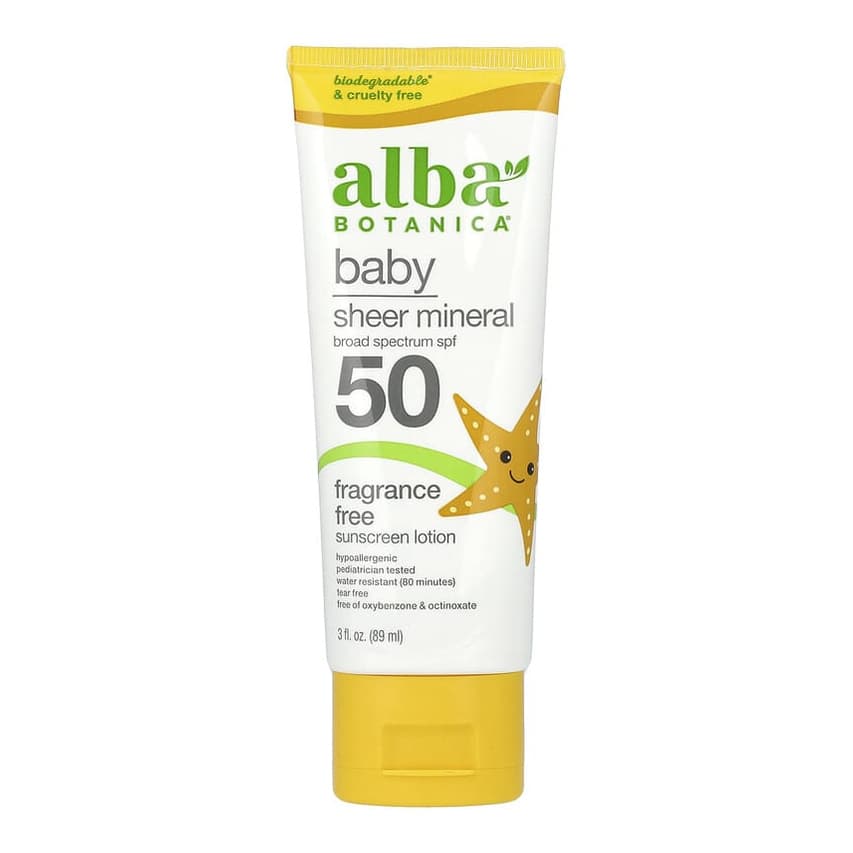 Baby, Sheer Mineral Sunscreen Lotion, SPF 50