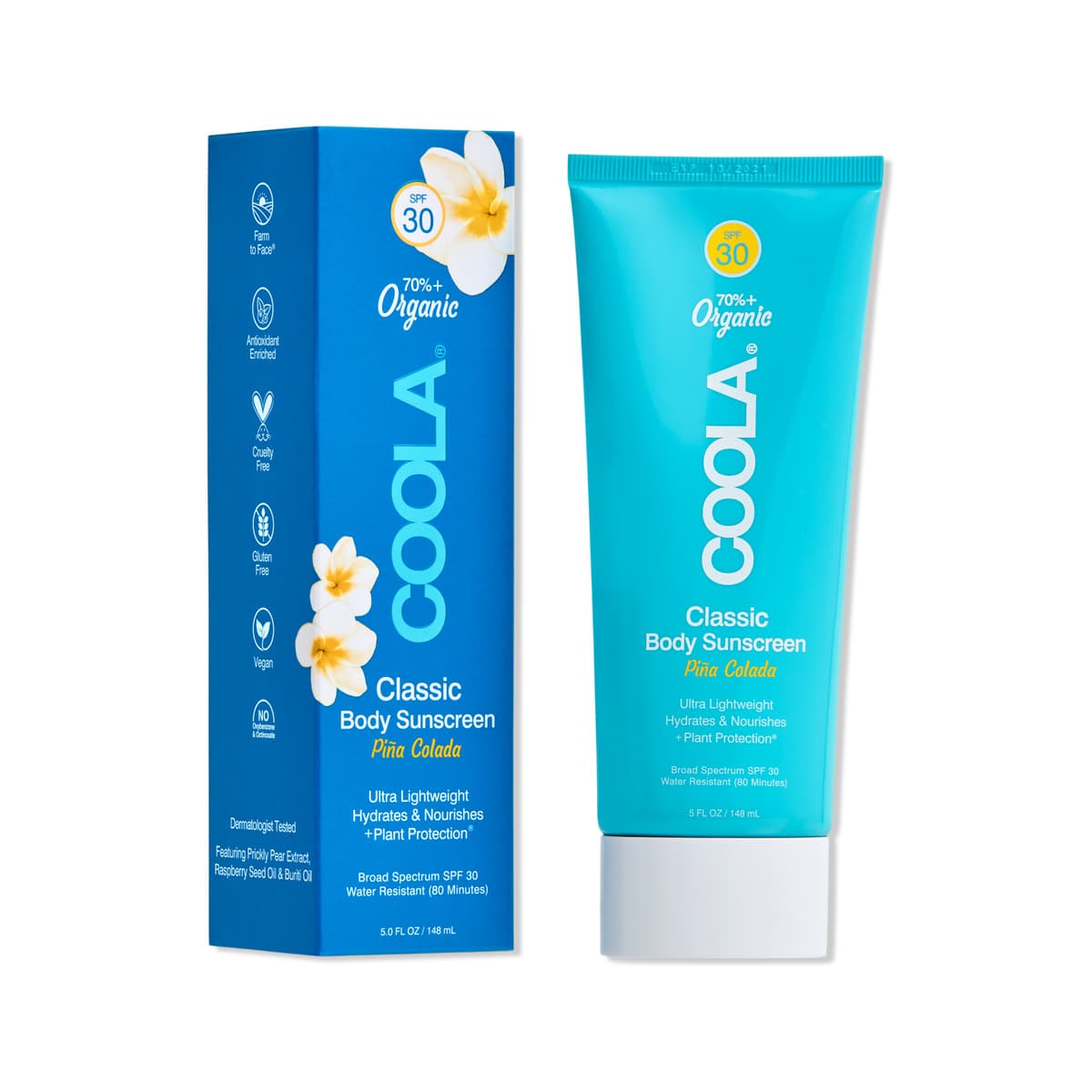 Classic Body Organic Sunscreen Lotion SPF 30 - Piña Colada