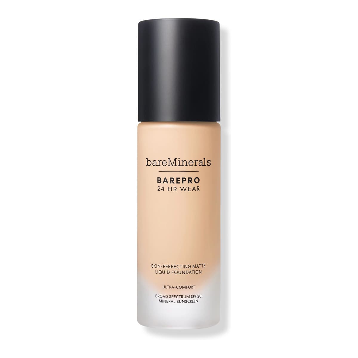 BAREPRO 24HR Wear Skin-Perfecting Matte Liquid Foundation Mineral SPF 20, Fair 10 Warm
