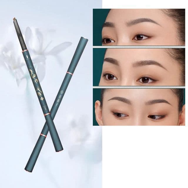 Luozidai Floral Eyebrow Define Powder Pencil -Chisel Tip, #MF03 BROWN with