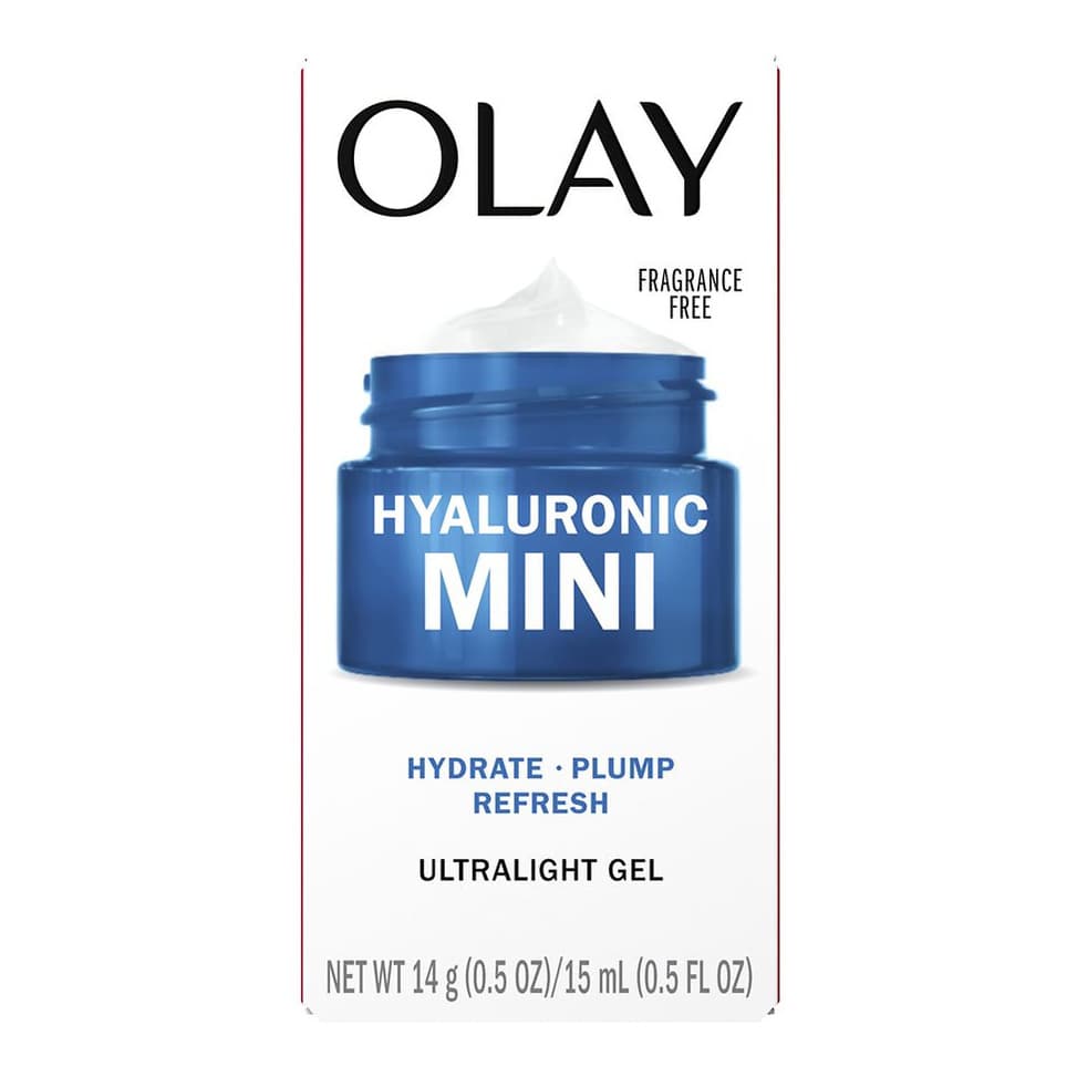 Hyaluronic Mini, Hydrate - Plump - Refresh Ultralight Gel Face Moisturizer No scent