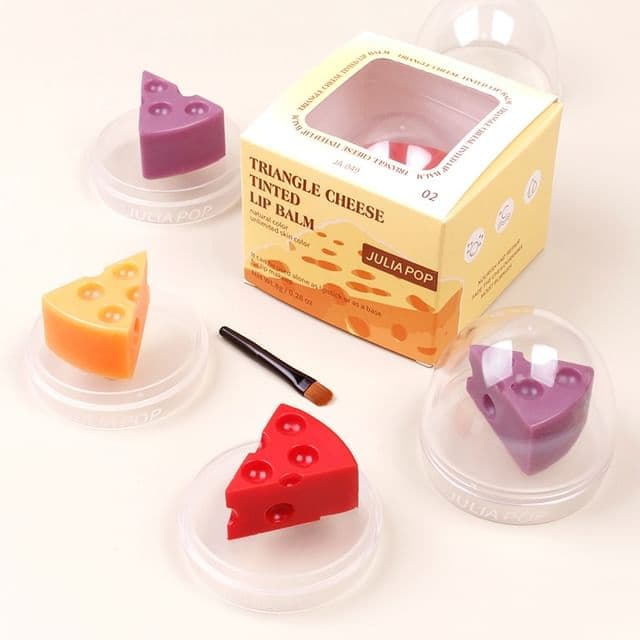 Triangle Cheese Colour Change Tinted Lip Balm, #01# Yellow