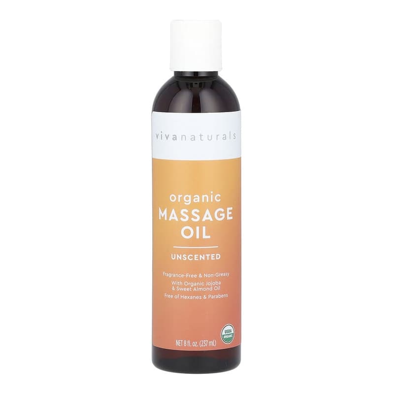 Organic Massage Oil, Unscented