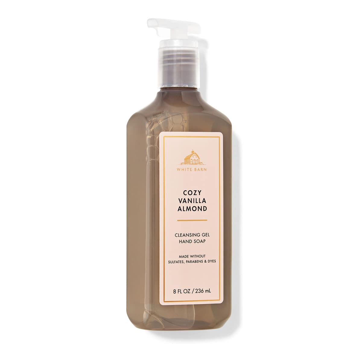 White Barn, Cozy Vanilla Almond, Cleansing Gel Hand Soap