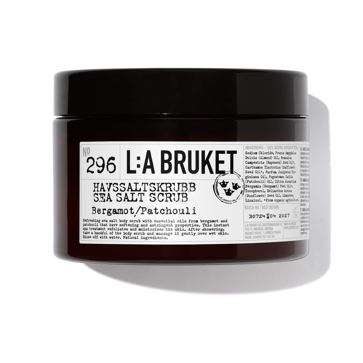 Sea Salt Scrub Bergamot Patchouli 296