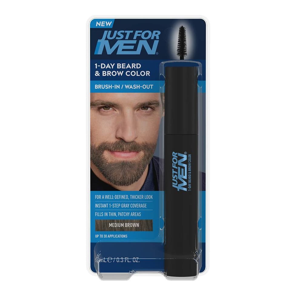 1-Day Beard & Brow Color, Medium Brown
