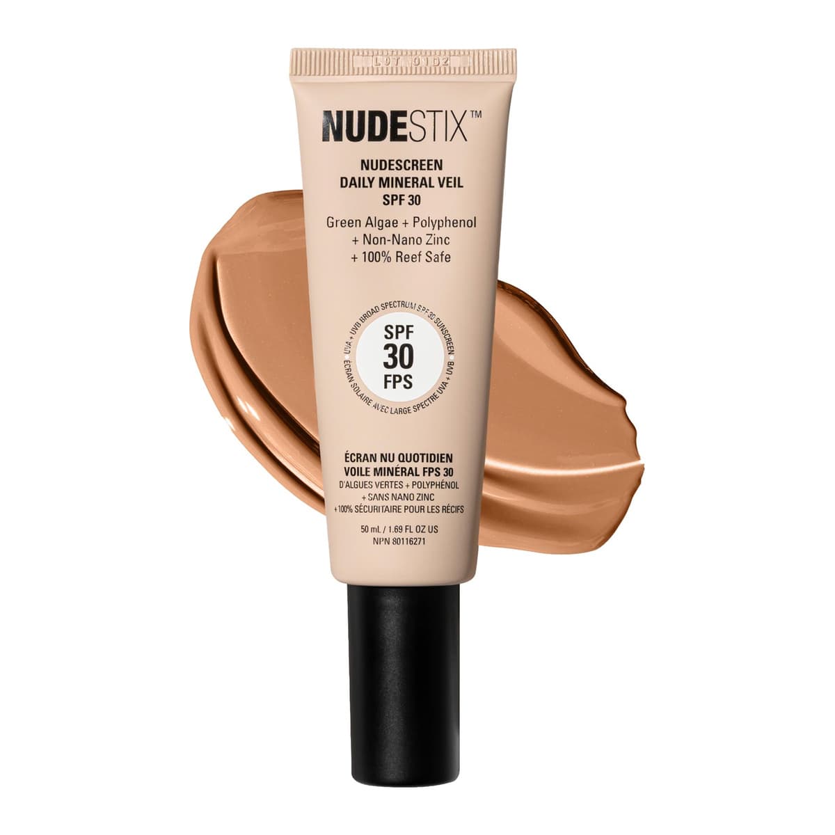Nudescreen Daily Mineral Face Veil SPF 30, Tan